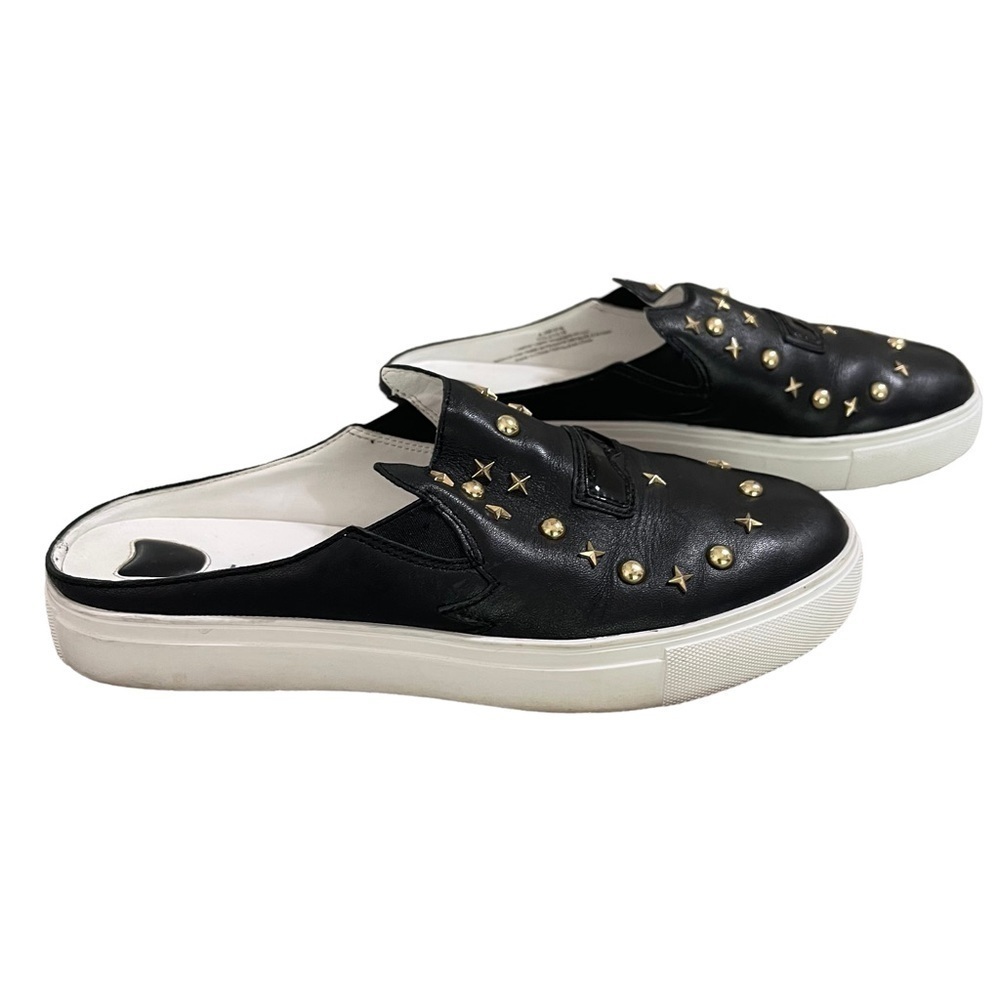 Karl Lagerfeld Paris "Eisley" Slip On Mule Sneakers in Black and Gold Size 6.5 - Picture 4 of 9
